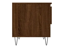 Mesa de centro madera de ingeniería roble marrón 50x46x50 cm