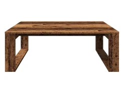 Mesa de centro madera de ingeniería envejecida 100x100x35 cm