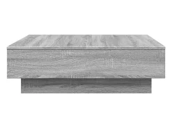 Mesa de centro madera de ingeniería gris Sonoma 90x90x28 cm