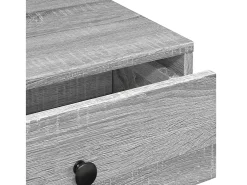 Mesa de centro madera de ingeniería gris Sonoma 90x90x28 cm