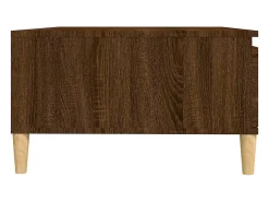 Mesa de centro madera de ingeniería roble marrón 90x60x35 cm