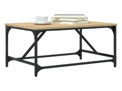 Mesa de centro madera de ingeniería roble Sonoma 75x50x35 cm