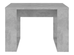 Mesa de centro madera de ingeniería gris hormigón 50x50x35 cm