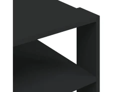 Mesa de centro madera de ingeniería negro 59,5x59,5x40 cm