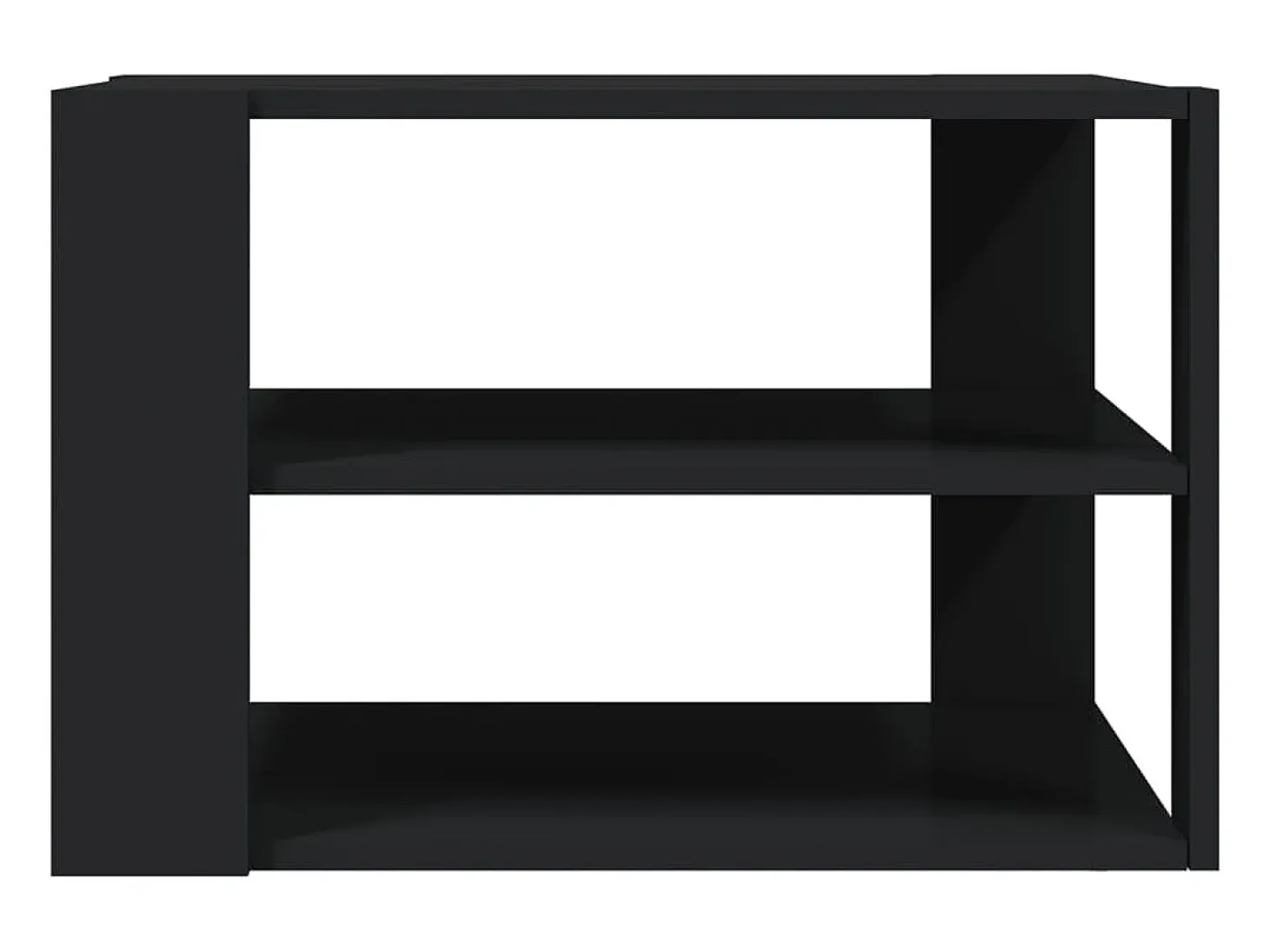 Mesa de centro madera de ingeniería negro 59,5x59,5x40 cm