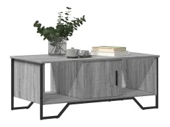 Mesa de centro madera de ingeniería gris Sonoma 100x51x40 cm