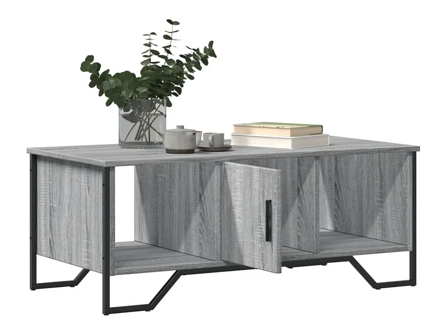 Mesa de centro madera de ingeniería gris Sonoma 100x51x40 cm