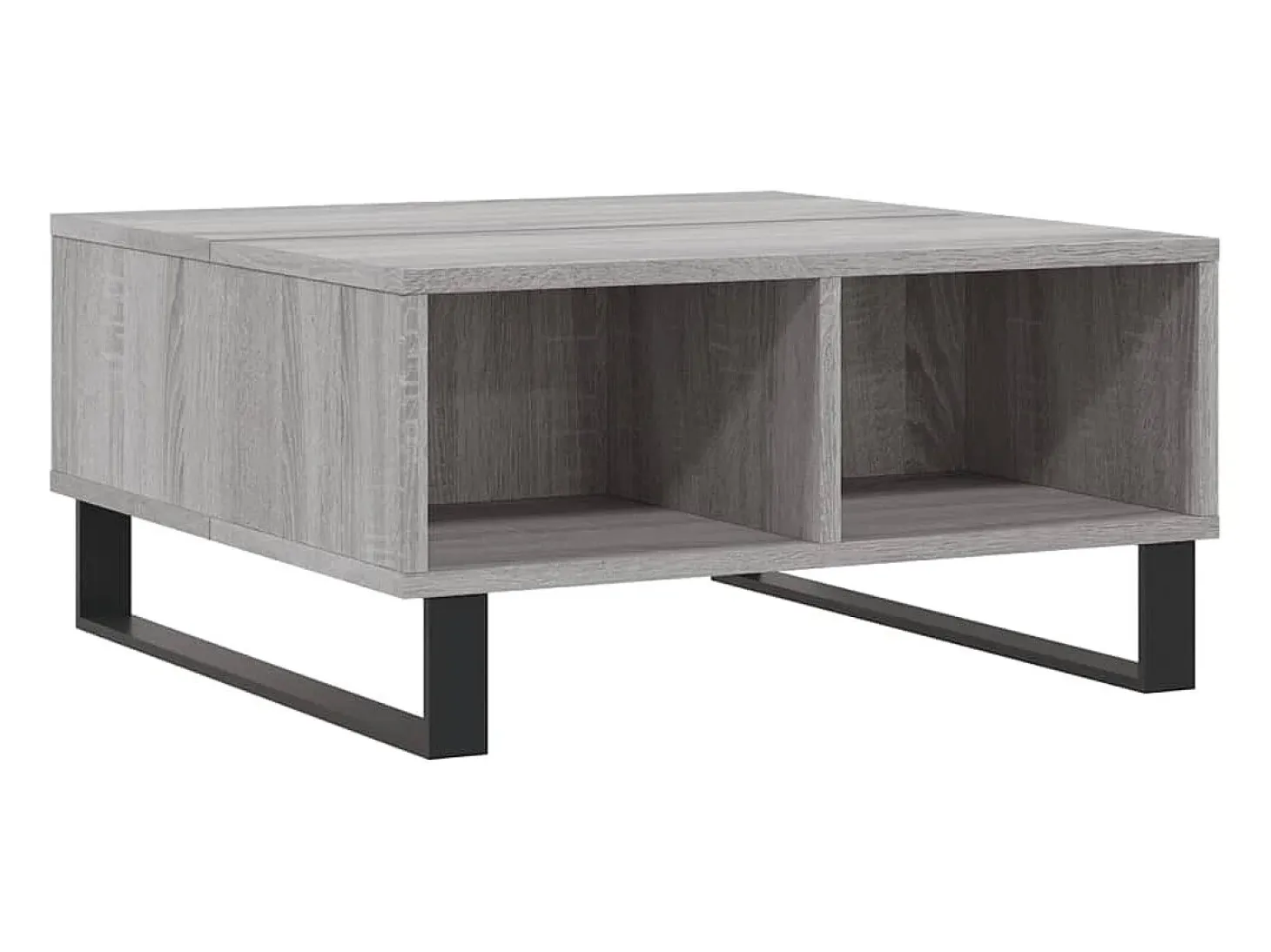 Mesa de centro madera de ingeniería gris Sonoma 60x60x30 cm