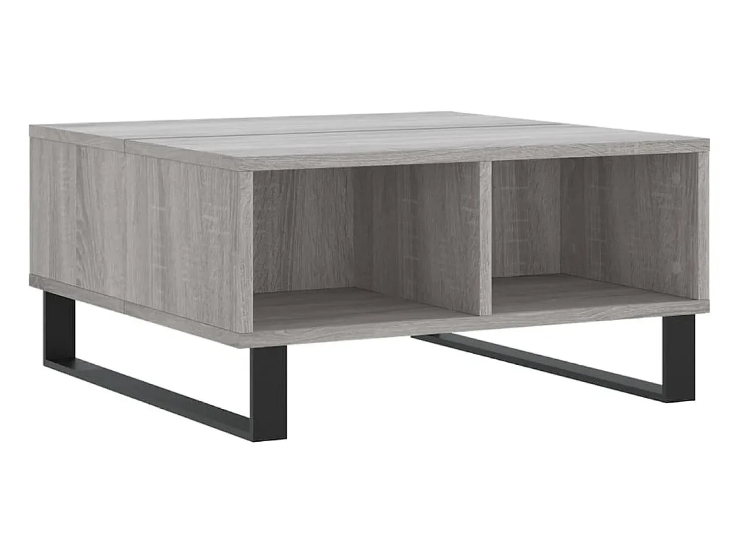 Mesa de centro madera de ingeniería gris Sonoma 60x60x30 cm