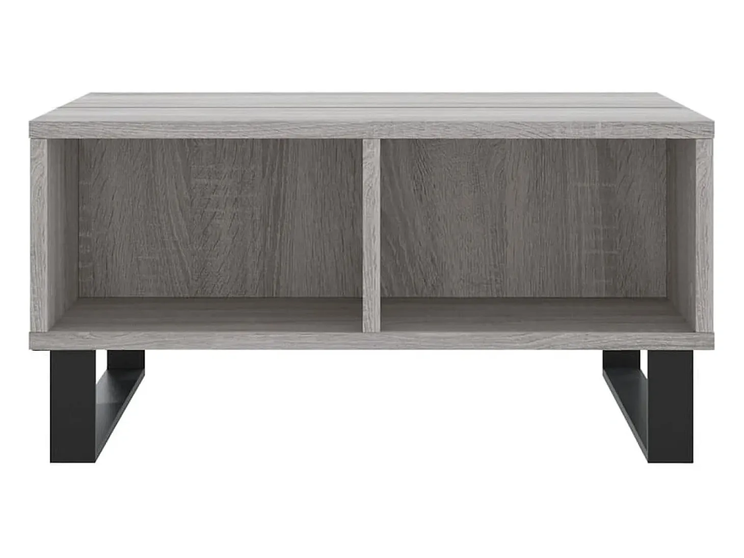 Mesa de centro madera de ingeniería gris Sonoma 60x60x30 cm