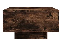 Mesa de centro madera de ingeniería roble ahumado 55x55x31 cm