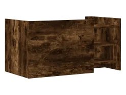 Mesa de centro madera de ingeniería roble ahumado 100x50x50 cm