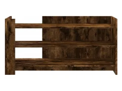 Mesa de centro madera de ingeniería roble ahumado 100x50x50 cm