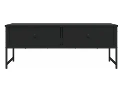 Mesa de centro madera de ingeniería negro 101x49x39,5 cm