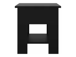 Mesa de centro madera de ingeniería negra 40x40x42 cm