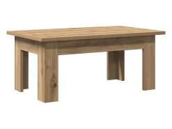 Mesa de centro madera de ingeniería roble artisan 100x60x42 cm
