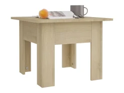 Mesa de centro madera de ingeniería roble Sonoma 55x55x42 cm