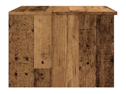 Mesa de centro madera de ingeniería envejecida 50x50x36 cm