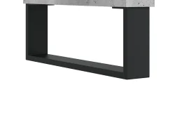 Mesa de centro madera de ingeniería gris hormigón 60x50x40 cm