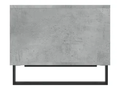 Mesa de centro madera de ingeniería gris hormigón 60x50x40 cm