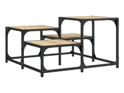 Mesa de centro madera de ingeniería roble Sonoma 68x68x40 cm
