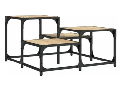 Mesa de centro madera de ingeniería roble Sonoma 68x68x40 cm