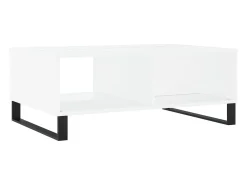 Mesa de centro madera de ingeniería blanco 90x60x35 cm