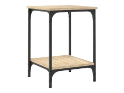 Mesa de centro madera de ingeniería roble Sonoma 40x40x55 cm