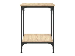 Mesa de centro madera de ingeniería roble Sonoma 40x40x55 cm
