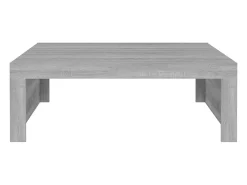 Mesa de centro madera de ingeniería gris Sonoma 100x100x35 cm