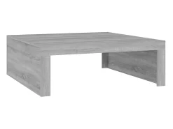 Mesa de centro madera de ingeniería gris Sonoma 100x100x35 cm