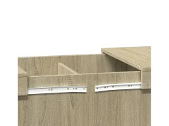 Mesa de centro madera de ingeniería roble Sonoma 100x55x40 cm