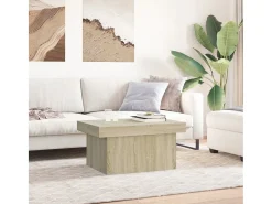 Mesa de centro madera de ingeniería roble Sonoma 100x55x40 cm