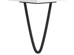 Mesa de centro madera de ingeniería blanca 50x50x40 cm
