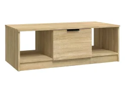 Mesa de centro madera de ingeniería roble Sonoma 102x50x36 cm