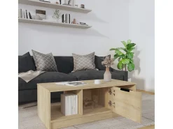 Mesa de centro madera de ingeniería roble Sonoma 102x50x36 cm