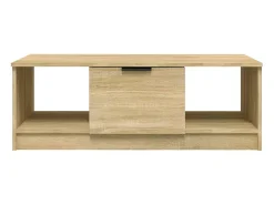 Mesa de centro madera de ingeniería roble Sonoma 102x50x36 cm