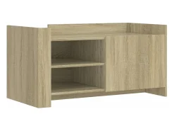 Mesa de centro madera de ingeniería roble Sonoma 100x50x50 cm
