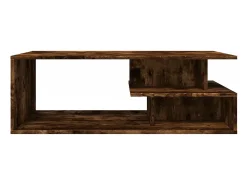 Mesa de centro madera de ingeniería roble ahumado 102x55x35 cm