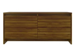 Mesa de centro madera de ingeniería marrón roble 90x50x41,5 cm