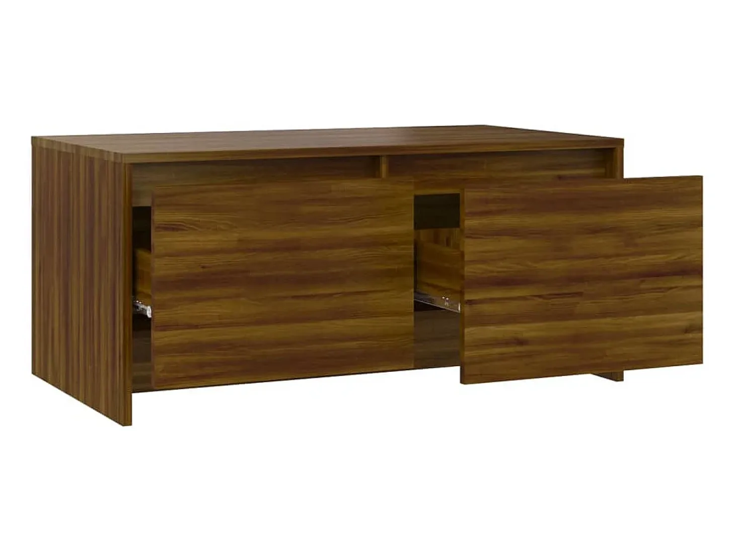 Mesa de centro madera de ingeniería marrón roble 90x50x41,5 cm