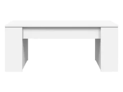 Mesa de centro madera de ingeniería blanco 102x55x42 cm