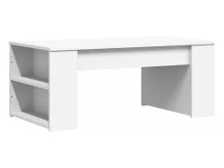Mesa de centro madera de ingeniería blanco 102x55x42 cm
