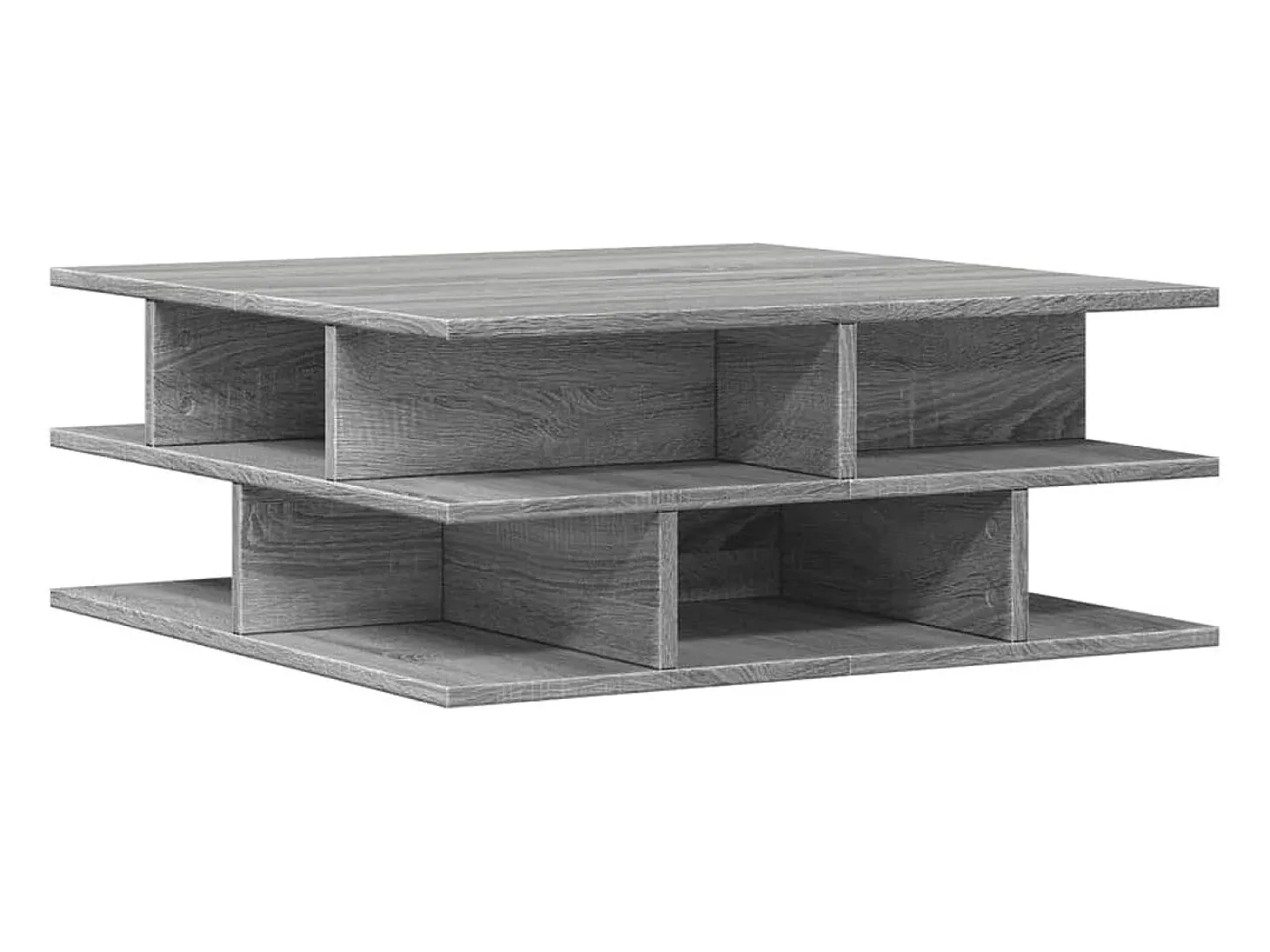 Mesa de centro madera de ingeniería gris Sonoma 70x70x29 cm