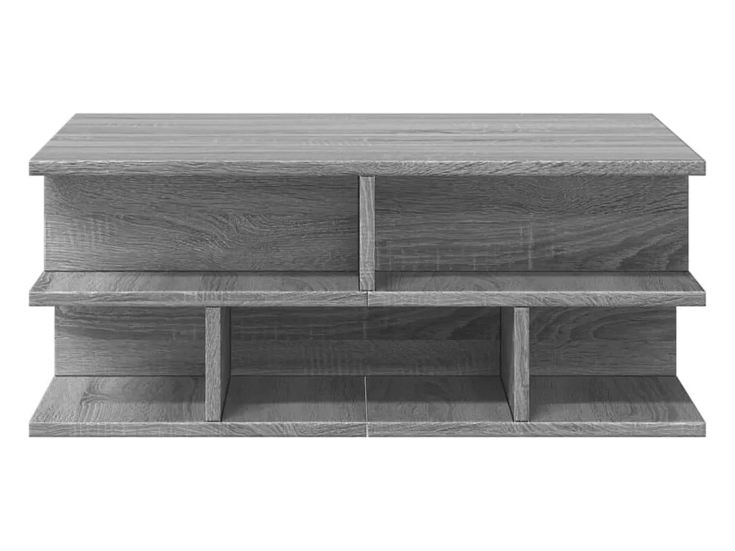 Mesa de centro madera de ingeniería gris Sonoma 70x70x29 cm