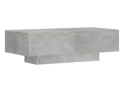 Mesa de centro madera de ingeniería gris hormigón 100x49,5x31cm