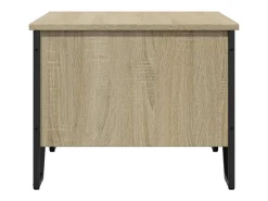 Mesa de centro madera de ingeniería roble Sonoma 75x51x40 cm