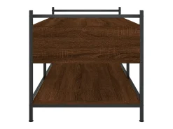 Mesa de centro madera de ingeniería roble marrón 99x50x50 cm