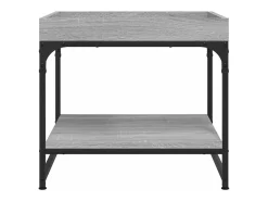 Mesa de centro madera de ingeniería gris Sonoma 49,5x49,5x45 cm