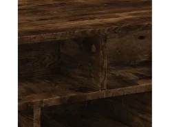 Mesa de centro madera de ingeniería roble ahumado 70x70x29 cm